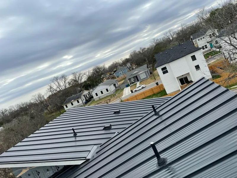 Standing seam metal roof panels with vents for Skylight Repair in Riverview
